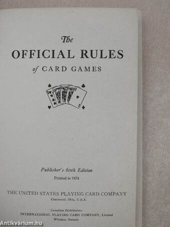 Official Rules of Card Games