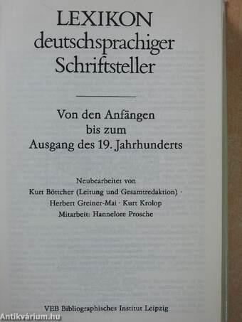 Lexikon deutschsprachiger Schriftsteller