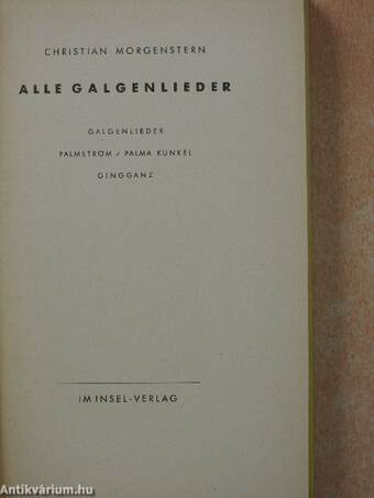 Alle Galgenlieder