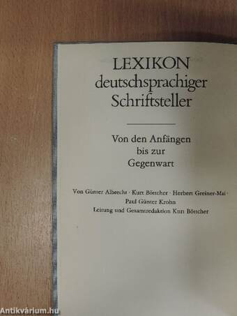 Lexikon deutschsprachiger Schriftsteller