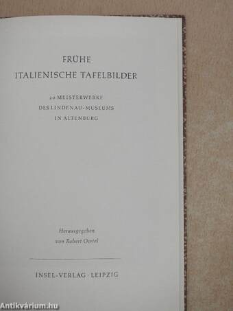 Frühe italienische Tafelbilder