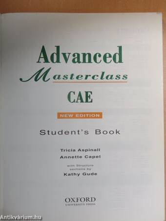 Advanced Masterclass CAE - Student's Book