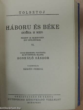 Háboru és béke I-XI.