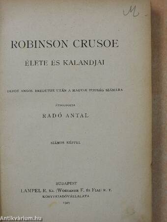 Robinson Crusoe élete és kalandjai