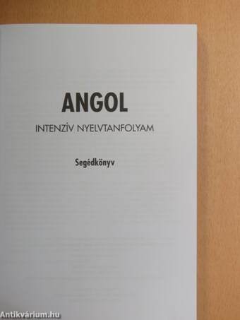 Angol CD intenzív nyelvtanfolyam - 3 CD-vel