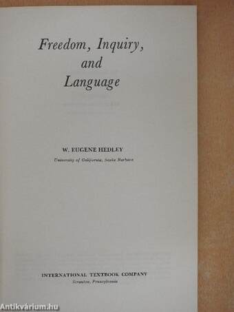 Freedom, Inquiry, and Language