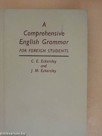 A Comprehensive English Grammar for foreign students