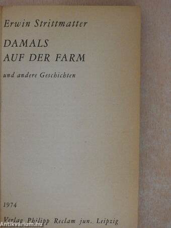 Damals auf der Farm