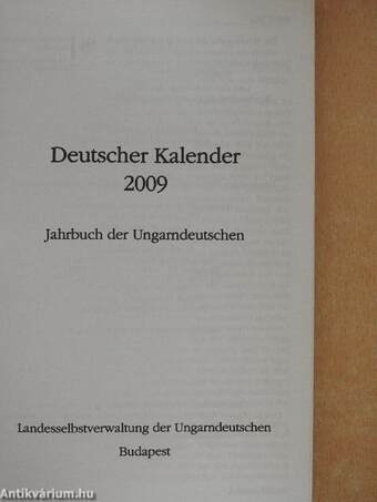 Deutscher Kalender 2009