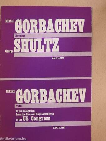 Mikhail Gorbachev Receives George Shultz - April 14,1987/Mikhail Gorbachev Talks to the Delegation from the House of Representatives of the US Congress - April 15, 1987