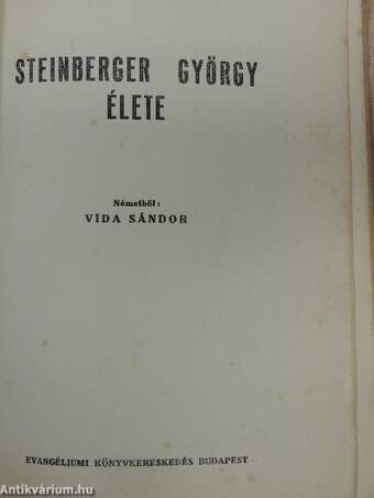 Steinberger György élete