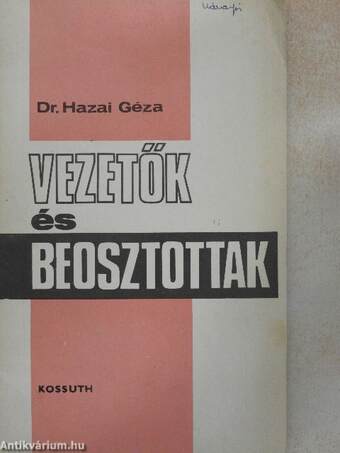 Vezetők és beosztottak