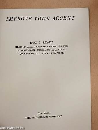 Improve Your Accent