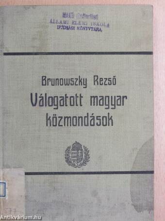 Válogatott magyar közmondások