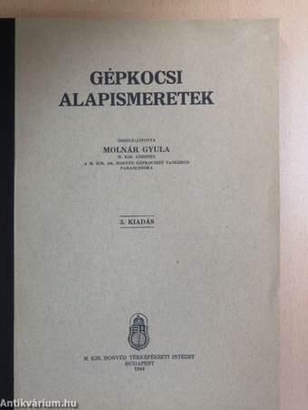 Gépkocsi alapismeretek