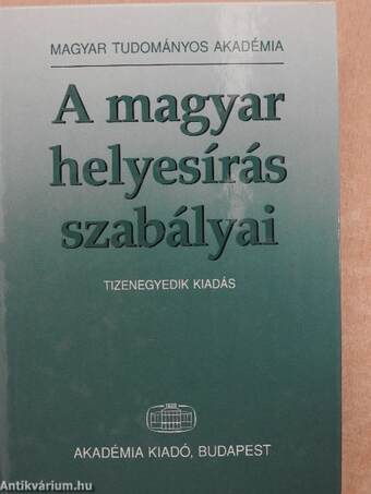 A magyar helyesírás szabályai