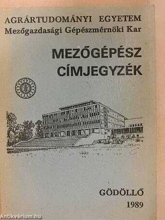 Mezőgépész címjegyzék