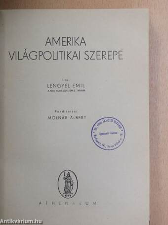 Amerika világpolitikai szerepe