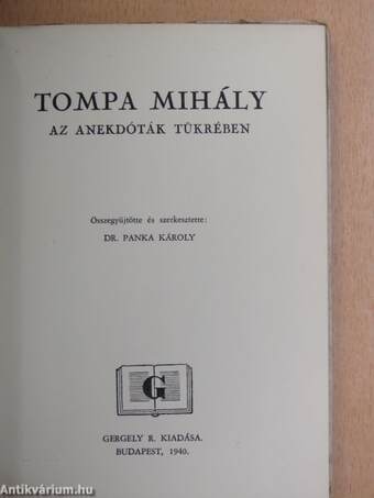 Tompa Mihály az anekdóták tükrében