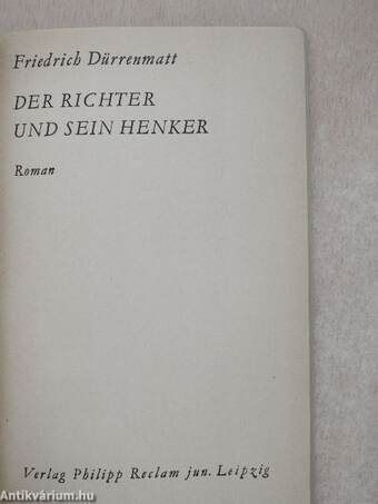 Der Richter und sein Henker