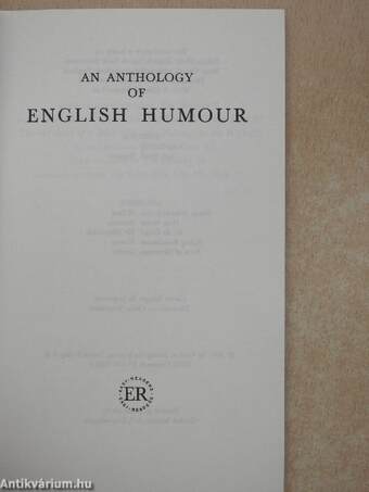 An Anthology of English Humour