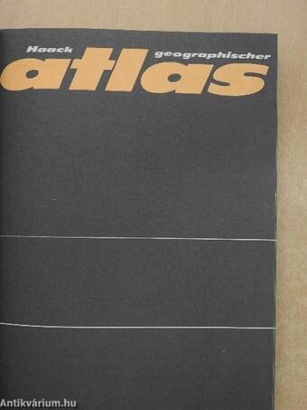 Haack geographischer atlas