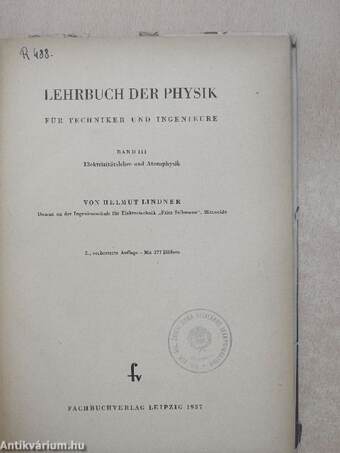 Lehrbuch der Physik für Techniker und Ingenieure III