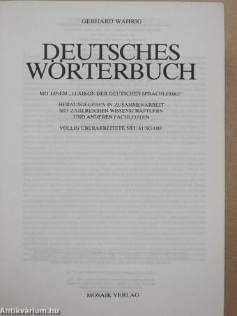 Deutsches Wörterbuch