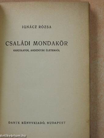 Családi mondakör