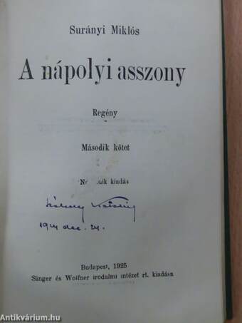 A nápolyi asszony I-II.