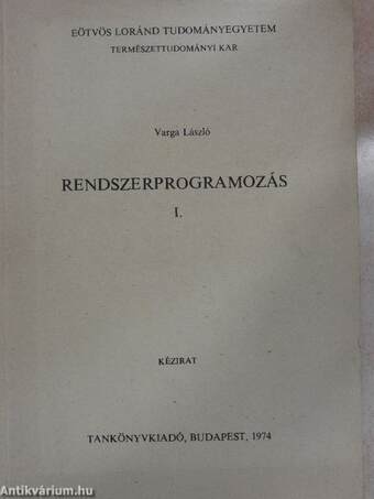 Rendszerprogramozás I.