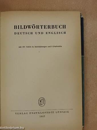 Bildwörterbuch Deutsch und Englisch