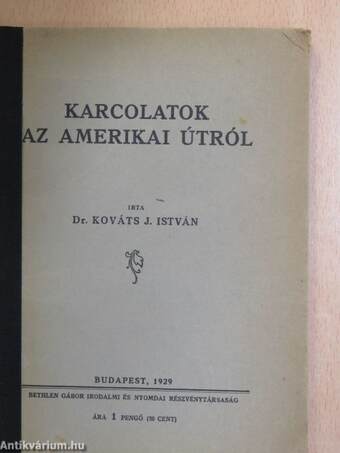 Karcolatok az amerikai útról