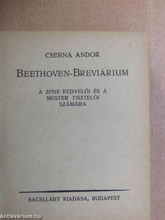 Beethoven-breviárium