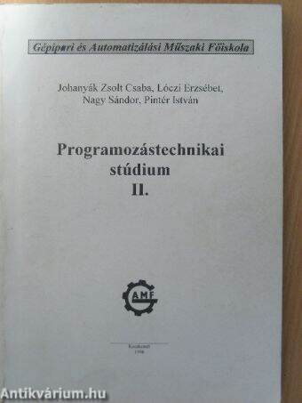 Programozástechnikai stúdium II.