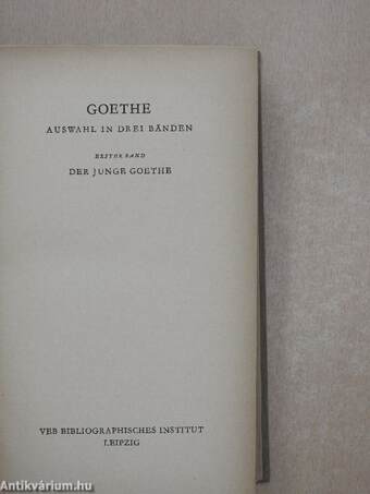 Goethe I-III