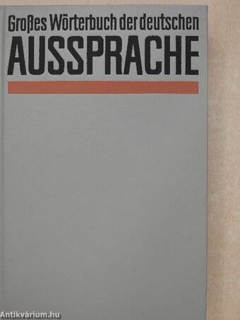 Großes Wörterbuch der deutschen Aussprache