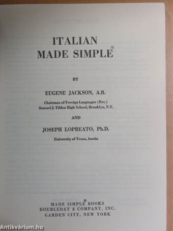 Italian Made Simple