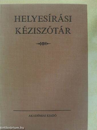 Helyesírási kéziszótár