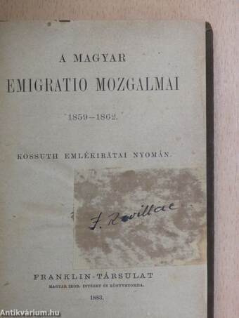 A magyar emigratio mozgalmai/Szemelvények Bonfiniból