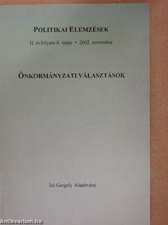 Politikai Elemzések 2002. november