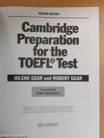 Cambridge Preparation for the TOEFL Test