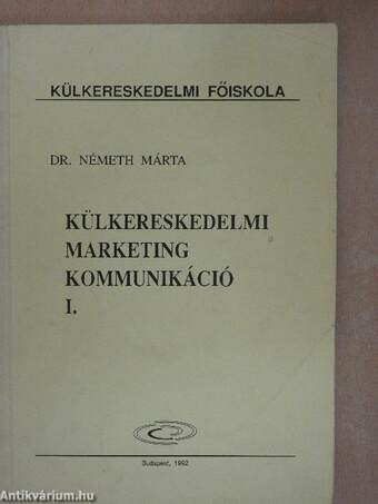 Külkereskedelmi marketingkommunikáció I.