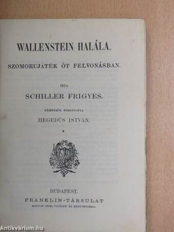 Wallenstein halála