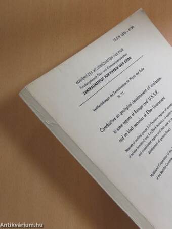 Contributions on geological development of molasses in some regions of Europe and U.S.S.R. and on block tectonics of Elbe-Lineament