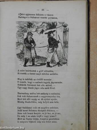 Ludas Matyi humorisztikus képes naptára az 1869-ik évre (rossz állapotú)