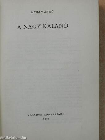 A nagy kaland