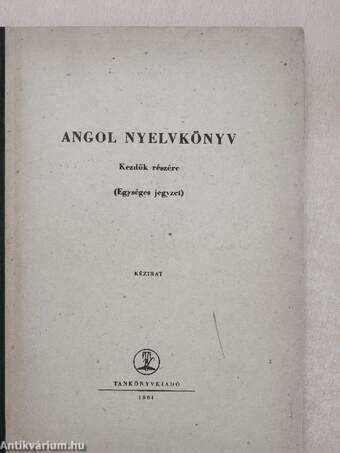 Angol nyelvkönyv