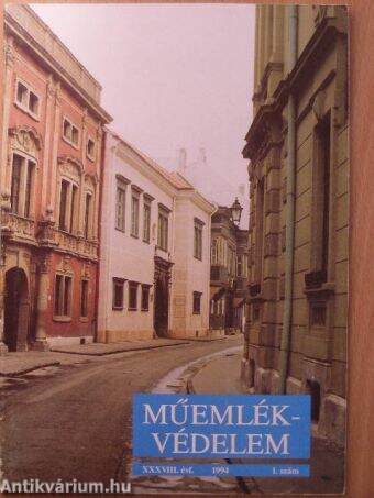 Műemlékvédelem 1994/1.