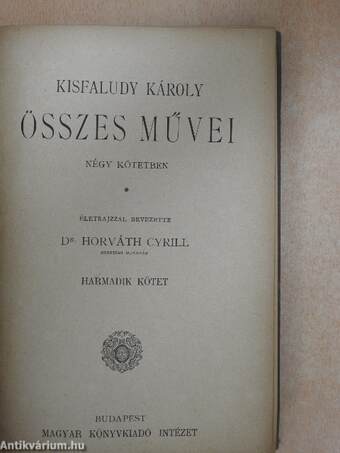 Kisfaludy Károly összes művei 1-4.